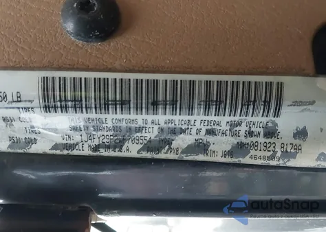 1998 Jeep Wrangler Se from USA, damaged, VIN 1J4FY29P2WP709554